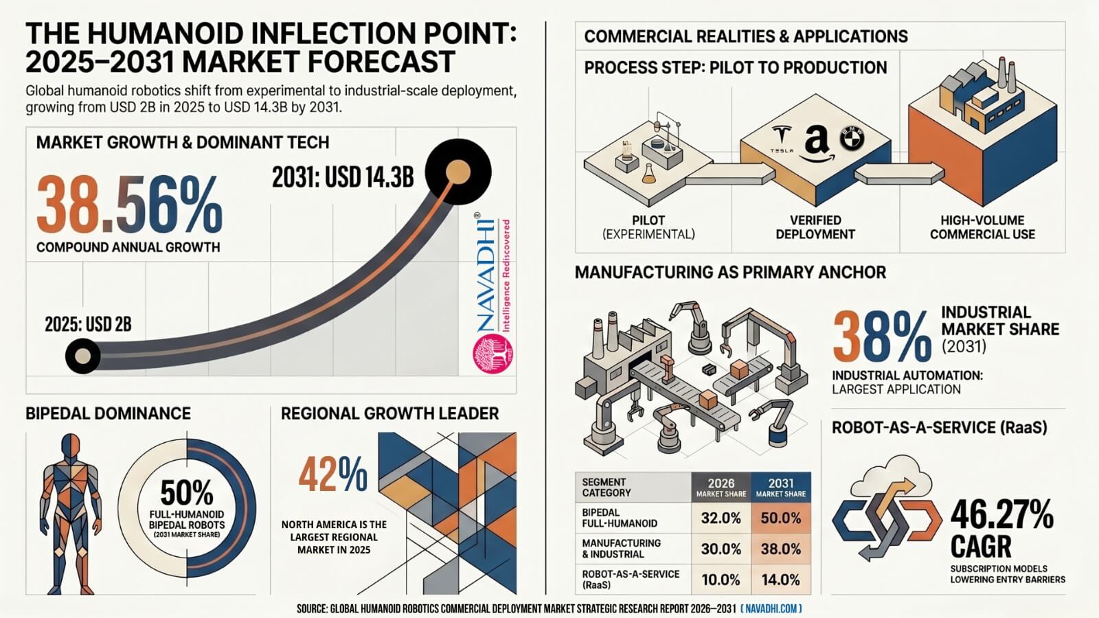 Global Humanoid Robotics Commercial Deployment Market Infographic
