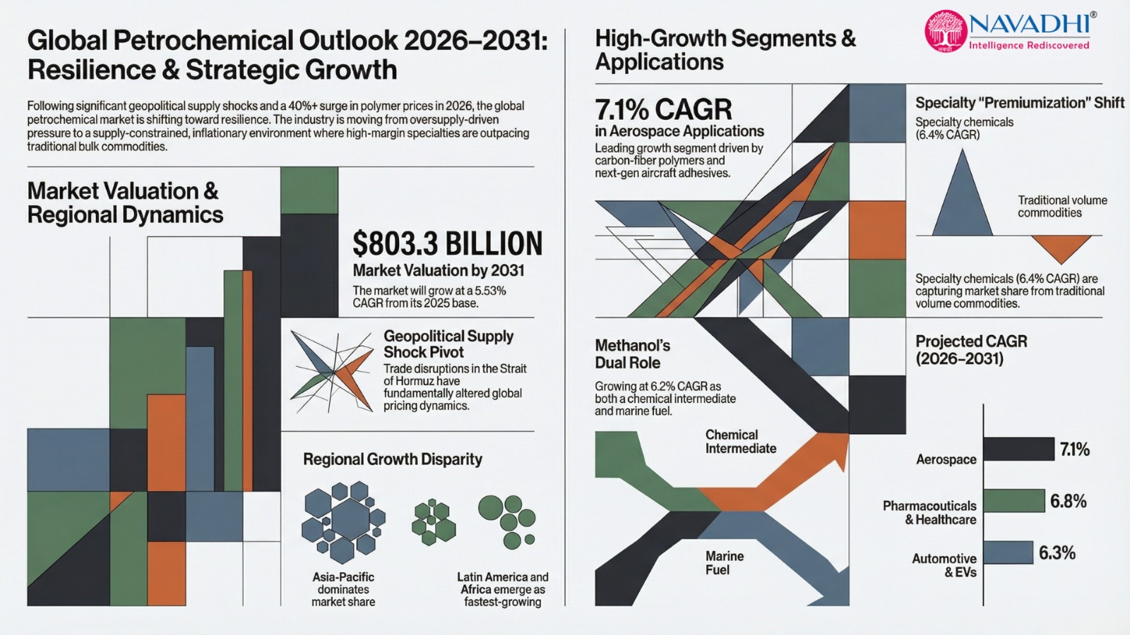 Global Petrochemical Market Strategic Research Report Infographic