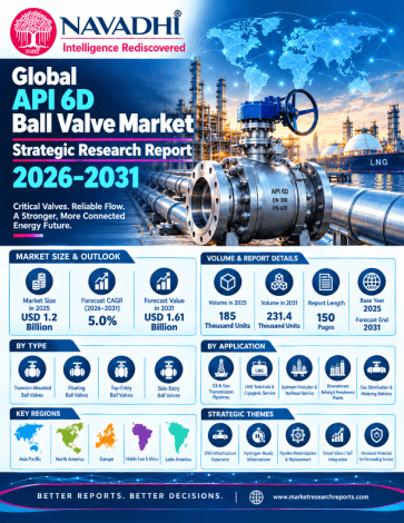 Global API 6D Ball Valve Market Strategic Research Report 2026-2031